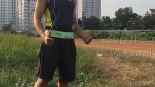 Best Running Belt - Elastic Waist Bag for Yoga, Workout, Gym, Exercise, Cycling, Hiking