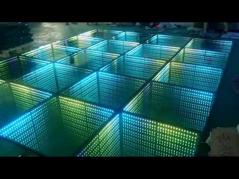 1x1 meter 3D mirror dance floor