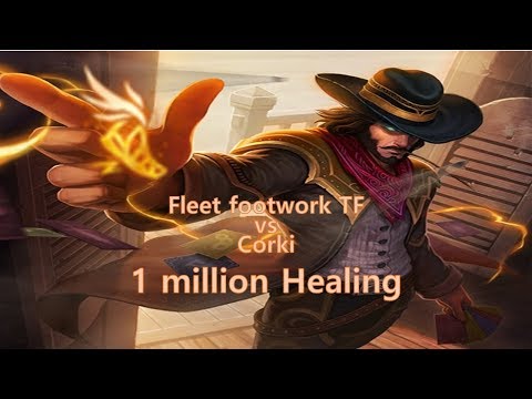 [Ragedad] Fleet footwork Twisted fate vs Corki Epic game | fleet footwork 1 million Healing
