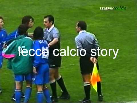 Il gol ingiustamente annullato a Stefano Casale in Chievo-LECCE 1 a 0 del 23 marzo 1997