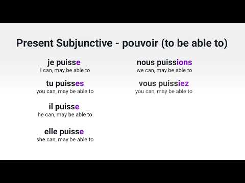 What Is the Present Subjunctive of avoir to have in French