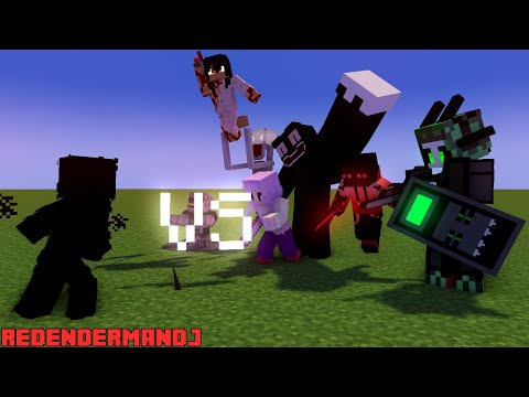 SCP-017 "Shadow Person" VS Kirbo & The Gang - Minecraft Animation