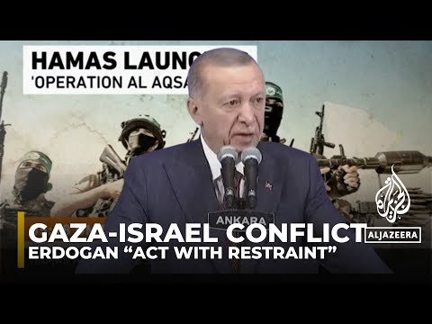 Israel Palestine Conflict: Turkish President Erdogan : Act with Restraint I AJ #shorts