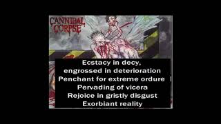 Cannibal Corpse Bloodthirst FULL ALBUM WITH LYRICS