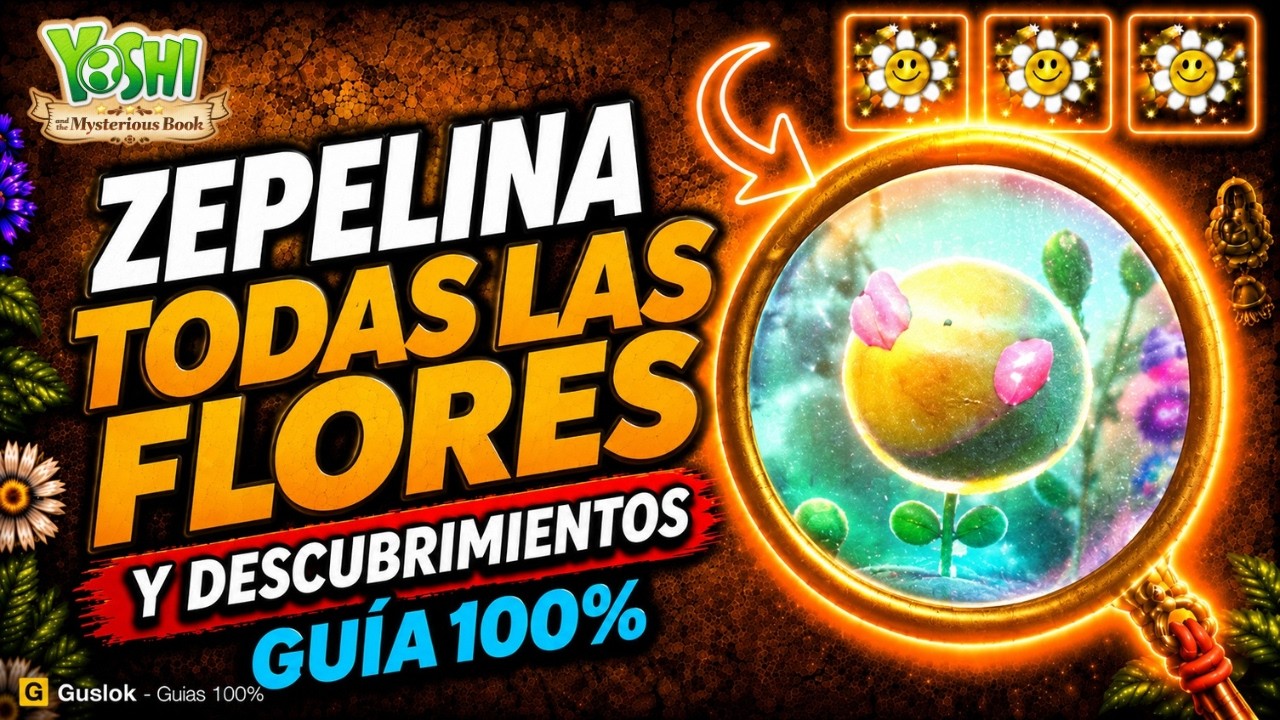 Zepelina Todos los Coleccionables 100% | Yoshi and the Mysterious Book