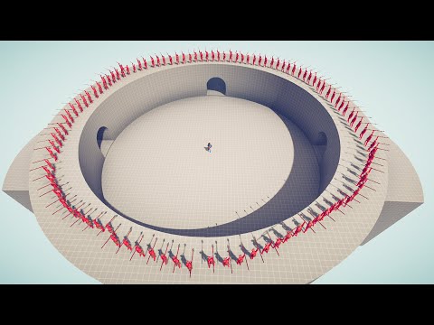 100x SPEARS THROWER CIRCLE vs EVERY UNIT - Totally Accurate Battle Simulator | TABS