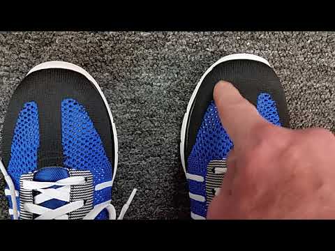 Shoe fitting; Where your toe should be.