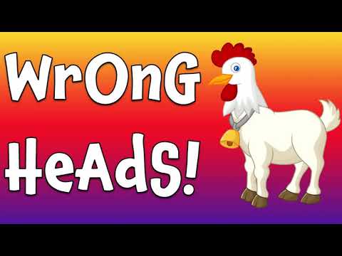 Wrong Heads! Farm Animal Matching Game for Kids