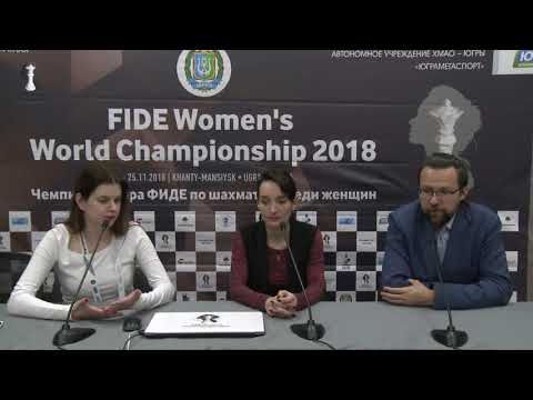 Press conference with Kateryna Lagno