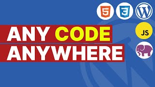 Insert HTML, JS, CSS, PHP Custom Code Anywhere in WordPress | Faster WordPress Development