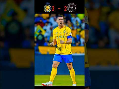 Al Nassr vs Inter Miami 2026 | Ronaldo’s Stunning Goal Shocks Messi 🥵. #shorts #football #cr7