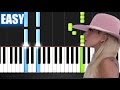 Lady Gaga - Million Reasons - EASY Piano Tutorial by PlutaX