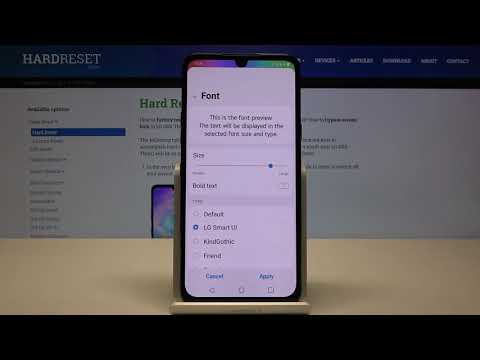 How to Pick Style of Font in LG G8X ThinQ - Change Text Style