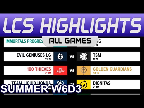 LCS Highlights Week6 Day3 LCS Summer 2023 All Games By Onivia