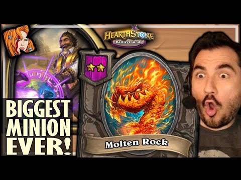 MY BIGGEST MINION EVER?! - Hearthstone Battlegrounds