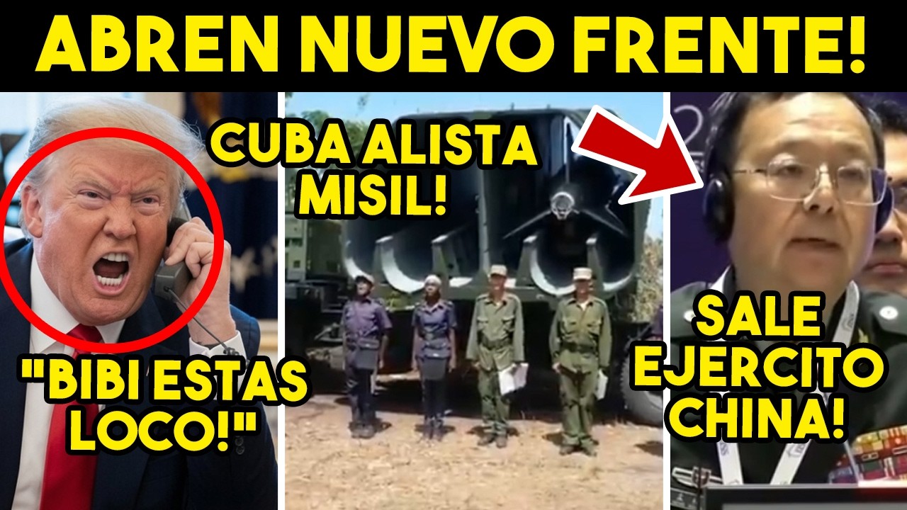 MARTILLAZO DE IRAN! JAQUE A EU, ENTRA CHINA. CUBA ALISTA M1S1LES, TRUMP AGARRA PLEITO. ADIOS
