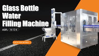 Glass bottle water filling machine 16-12-6