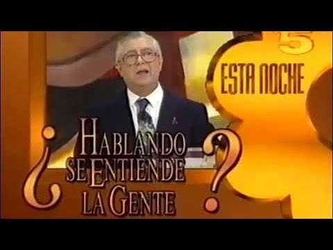 Programa "Hablando se Entiende la Gente" Telecinco (19/02/1991)