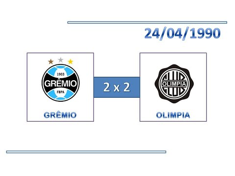 GOLS: Grêmio 2 x 2 Olimpia - 24/04/1990 - Copa Libertadores