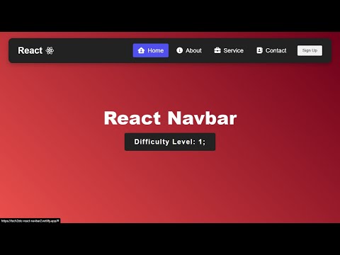 React Navbar Tutorial - Responsive Navbar in React JS (Advance)