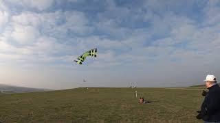 Drachenfliegen auf Halde Norddeutschland am 04.11.2018