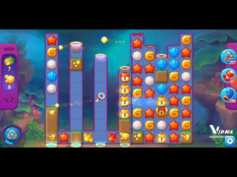 Fishdom. 8894 super hard level no boosters and diamonds. 14 moves