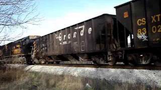 preview picture of video 'Wheeling and Lake Erie ore train with tunnelmotors'