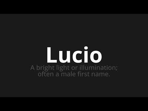 How to pronounce Lucio