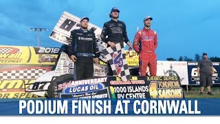 Podium Finish At Cornwall Motor Speedway