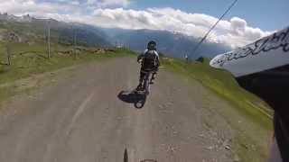 preview picture of video 'Crans-Montana, Downhill with GoPro Hero 3'