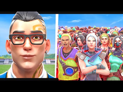 1 Voice Actor Vs 100 Valorant Players!