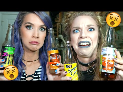 GROSS SODA CHALLENGE W/ GRAV3YARDGIRL | LeighAnnSays Video