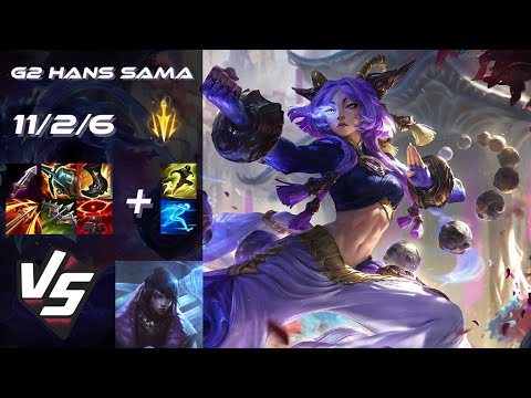 G2 Esports Hans Sama BOTTOM Yunara vs Aphelios - EU Challenger Patch 25.S2.7