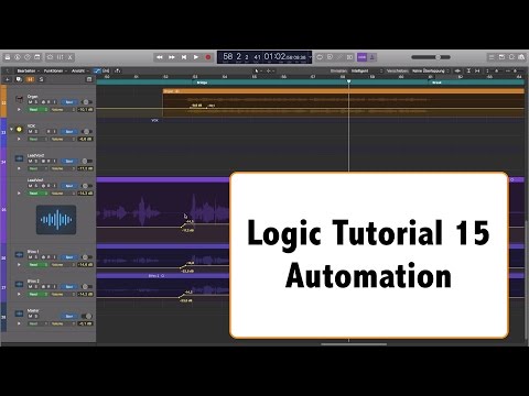 Logic Pro X deutsch Tutorial Teil 16 - Einführung Automation (Logic Pro X Automation deutsch)