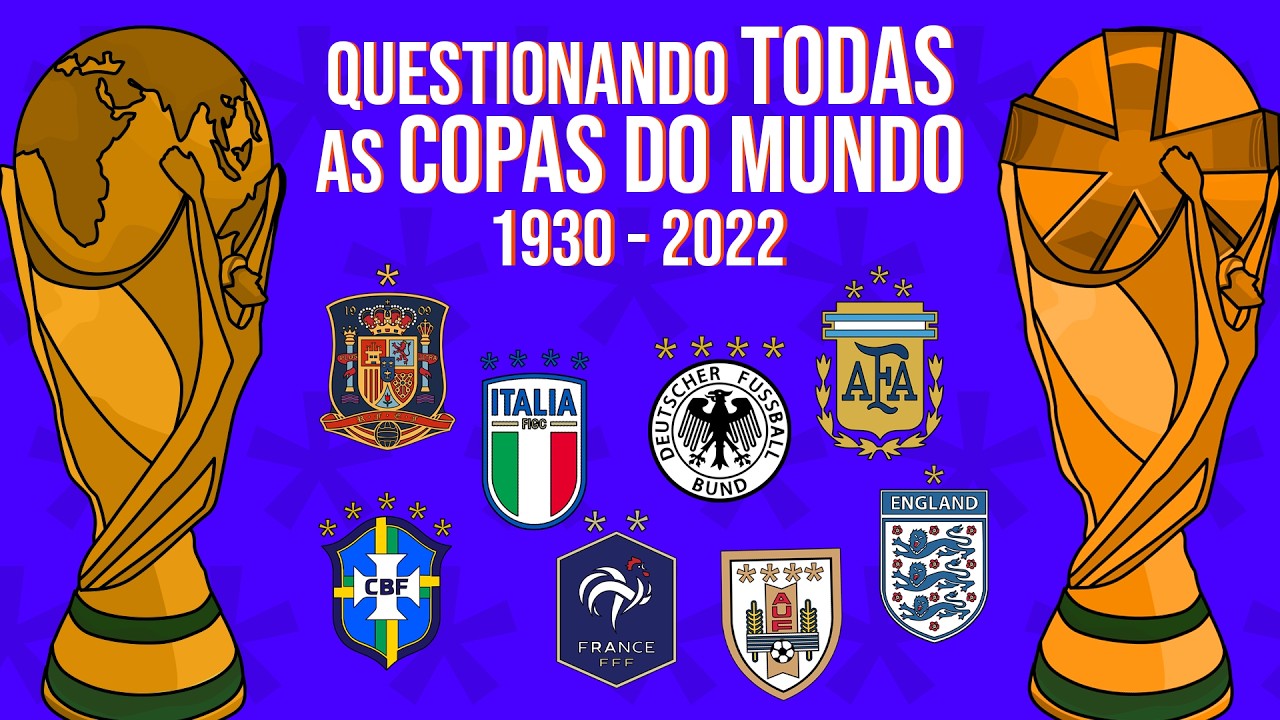 QUESTIONANDO TODAS AS COPAS DO MUNDO! (1930-2022)
