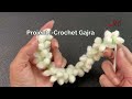 Handmade Crochet Gajra Crochet Jasmine Reusable Gajra Leftover Yarn Jasmine Decorative Band