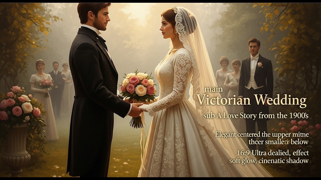 An Elegant Victorian Wedding | A Sweet Love Story from the 1900s(AI Reconstruction)