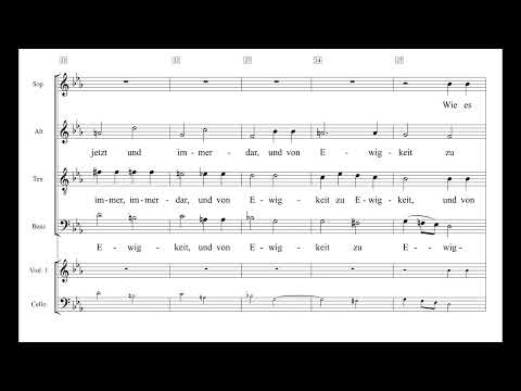 Magnificat von Johann Ernst Bach Nr. 7 Lob und Preis und Nr. 8 Wie es war Einstudierung Bass