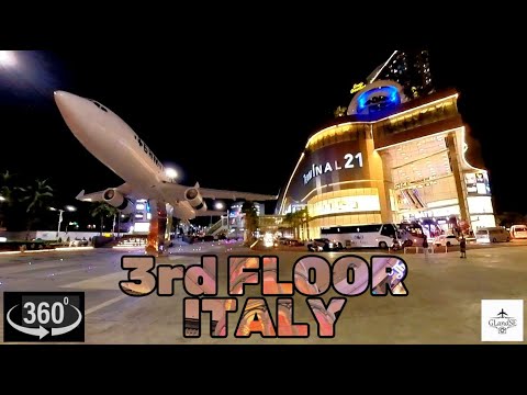 Thailand | Pattaya | Walking Through Italy in Terminal 21! in 360°