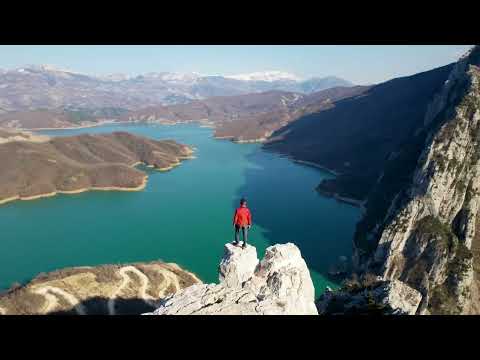 Drone footage of Lake Boville