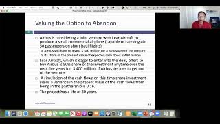 Session 25: Options to Abandon, Flexibility and Distressed Equity as an option