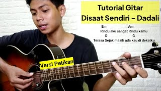Download lagu (Tutorial gitar) Disaat sendiri - Dadali | Chord dan Versi Petikan Mudah mp3