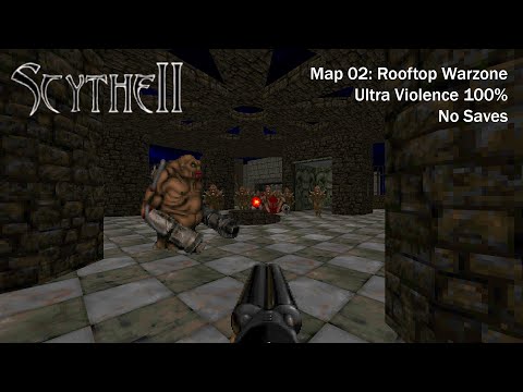 (Doom II) Scythe II: Map02: Rooftop Warzone (UV 100%)