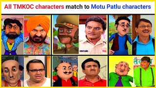 #TMKOC Characters match to Motu patlu Characters h