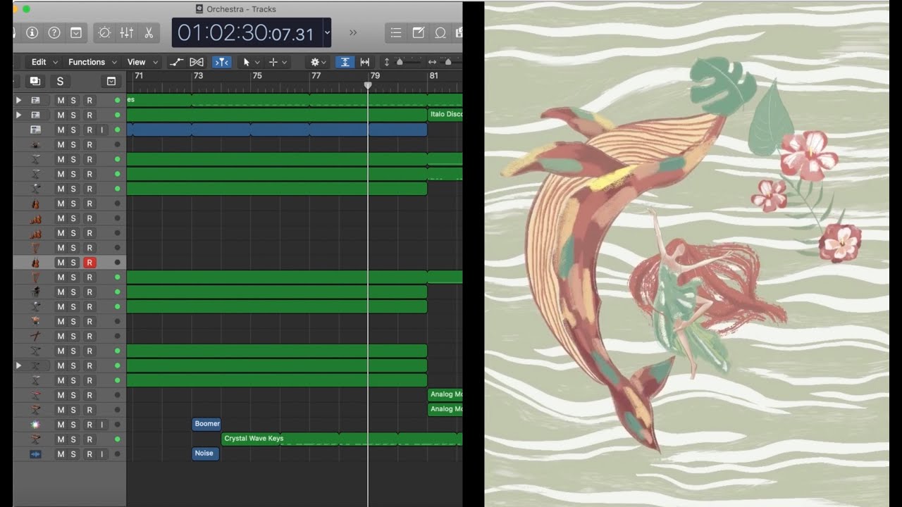Orchestra - Design K (Composing + Drawing Process)