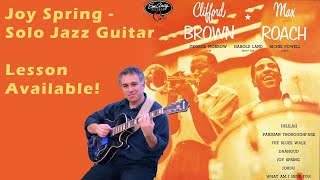 Joy Spring, Clifford Brown & Max Roach - fingerstyle jazz guitar arrangement by Jake Reichbart