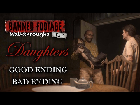 Resident Evil 7 Daughters DLC |  Good Ending & Bad Ending | Banned Footage Vol 2 | Walkthrough