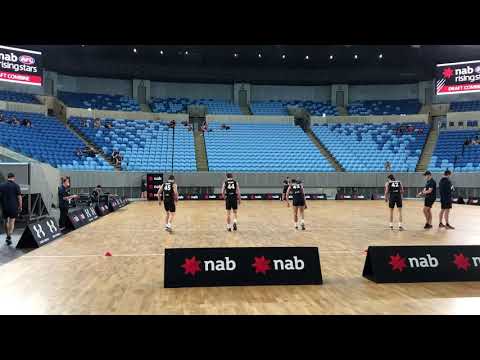 Eagles Jackson Mead finishes Yo-Yo Test at 2019 AFL Combine