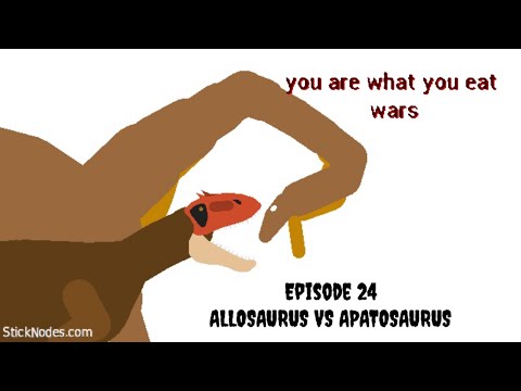 You are what you eat wars - episode 24 - allosaurus vs apatosaurus