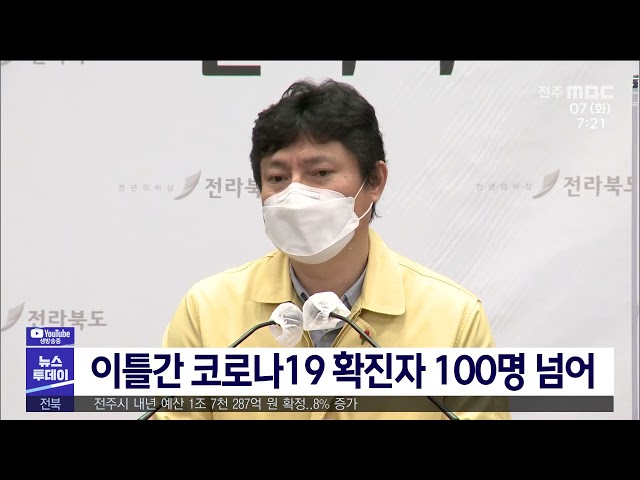 이틀간 코로나19 확진자 100명 넘어